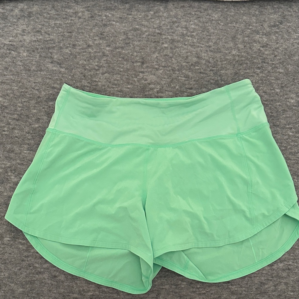 Lululemon Athletica Mint Green Athletic Shorts